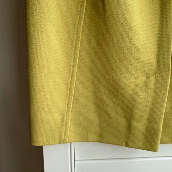 Halogen Pastel Yellow Structured Mini Pencil Skirt size 2 petite - Picture 9 of 9